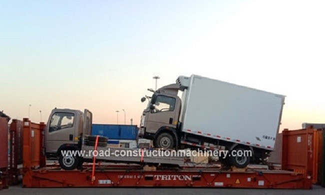 najnowsza sprawa firmy na temat 1 jednostka HOWO 4x2 6 ton ciężarówka chłodnia i 1 ciężarówka towarowa do Mikronezji
